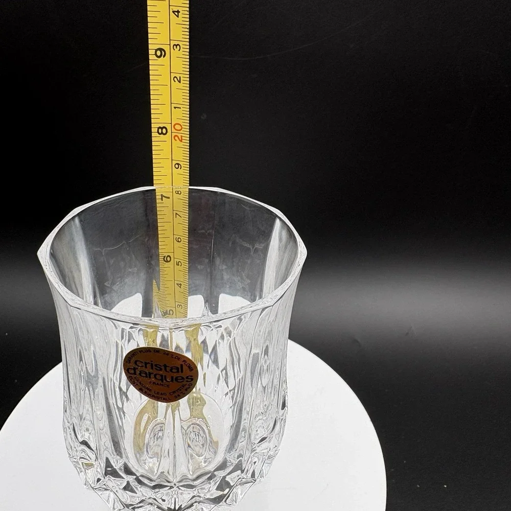 Cristal D'Arques Longchamp 25cl/8.45oz Wine Glasses Set Of 6 Lead Crystal France